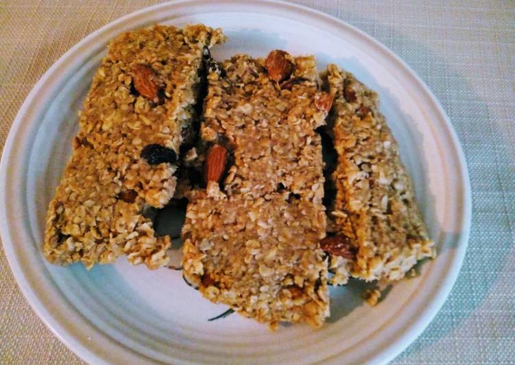 Steps to Make Quick Easy muesli and peanut butter breakfast bars