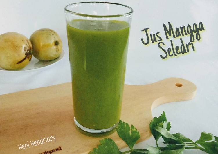 Bagaimana Menyiapkan Jus Mangga Seledri🍹, Bisa Manjain Lidah