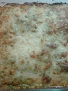 Spenótos-darált húsos lasagne gluténmentesen recept fotója