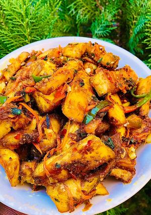 Spicy sweet potato ainihin hoton girkin