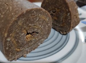 Una foto de Tronco de galletas y chocolate ❤️ fácil