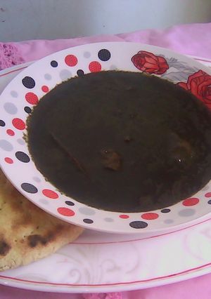 صورة لوصفة الملوخية العنابية