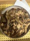 Noodle Bowl de tofu com shitake acebolado