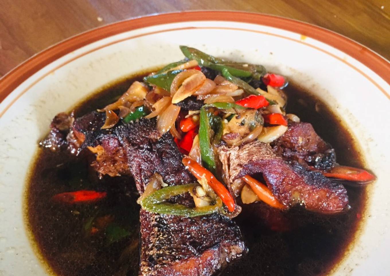 Ikan gabus masak kecap