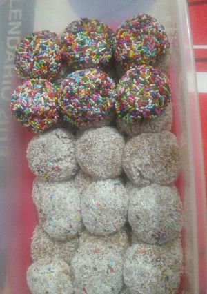 Una foto de Trufas de leche condensada y cacao😀