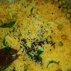 A picture of Indian tadka rice.
