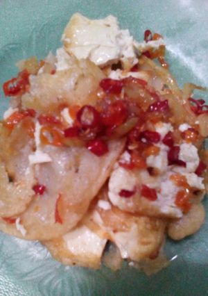 Foto resep Tahu penyet kekinian #ngarang :D
