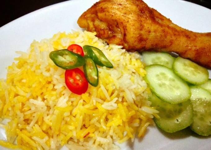 Nasi Mandhi ayam oven