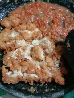 Foto resep Ayam geprek level 1 #05