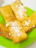 Roti tawar isi keju coklat+selai strawbery