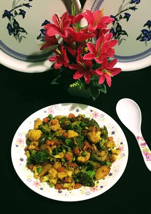 A picture of Winter Vegetable Stir fry / Bhaaji.