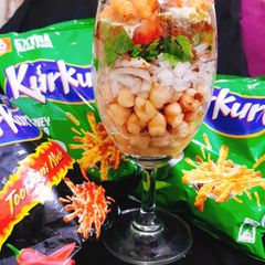 A picture of Kurkure Chaat.