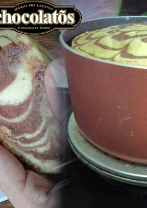 Foto resep Bolu marmer chocolatos 2 telur tanpa oven dirumahaja