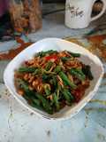 Tumis Kacang Panjang Tempe Teri