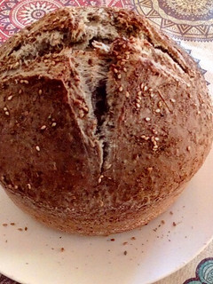 Una foto de Pan de masa madre con zaatar