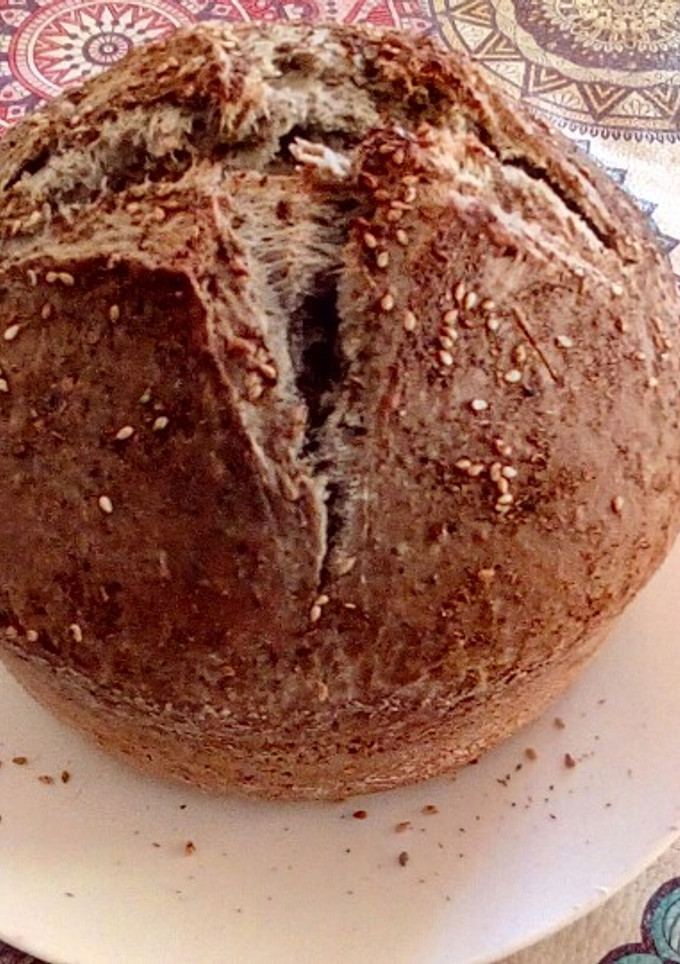 Una foto de Pan de masa madre con zaatar