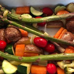 A picture of Seasonal roasted veg - Spring edition 🌾.
