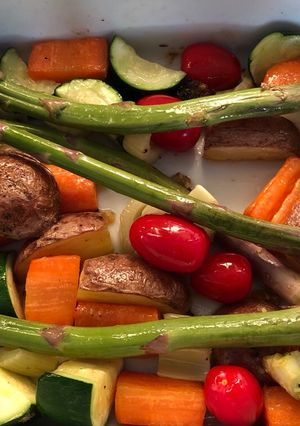 A picture of Seasonal roasted veg - Spring edition 🌾.