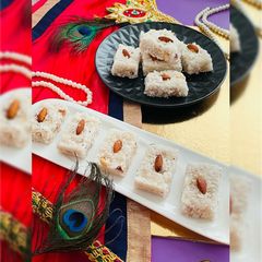 A picture of Coconut Burfi.
