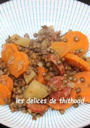 Une photo de Lentilles au chorizo