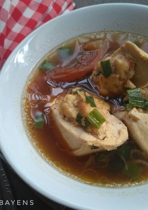 Foto resep Tahu ayam kuah kecap (#Bandung_recookGiacintaPermana)