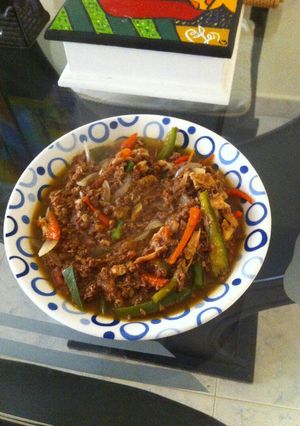 Una foto de Sopa al Estilo Oriental