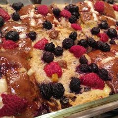 A picture of #Week4challenge Bread n butter pudding.