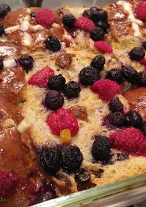 A picture of #Week4challenge Bread n butter pudding.