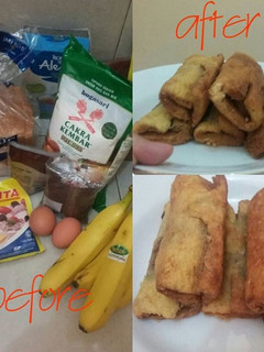 Foto resep Roti Goreng Pisang Coklat