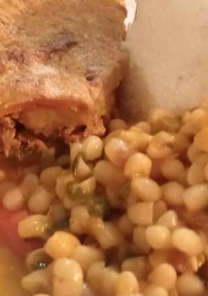 Una foto de Desde el fogón de la abuela pastel de pescado y frijoles blancos