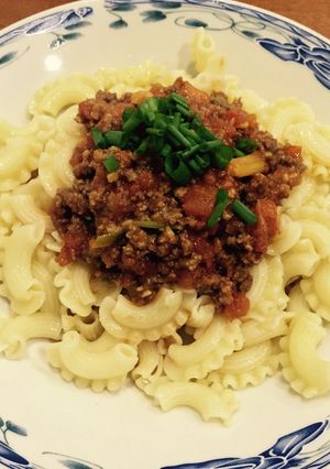 Hình của món Pasta sốt bò bằm.
