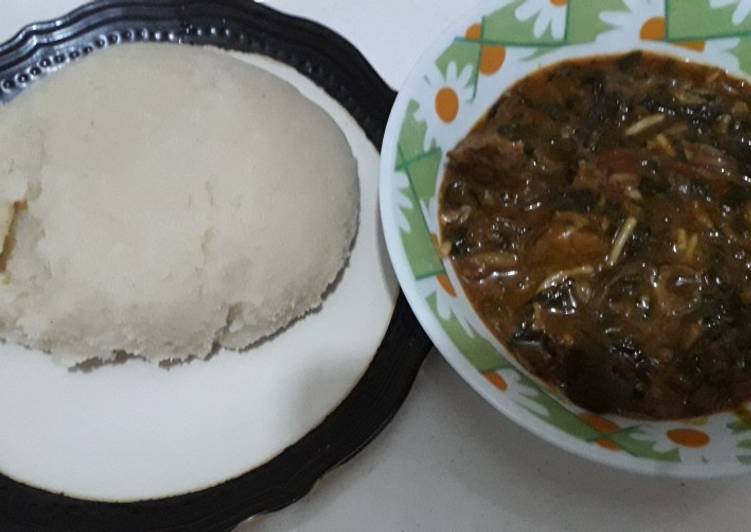 Recipe of Perfect Semo and ogbono soup