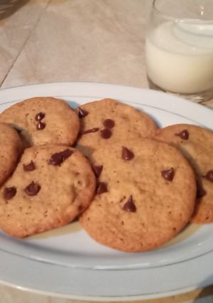 Una foto de Galletas con chispas de chocolate