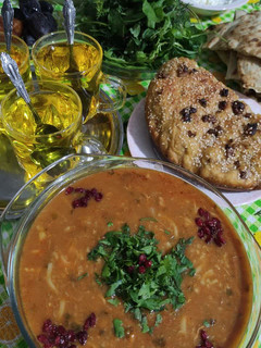 عکسی از دستور سوپ جو و عدس