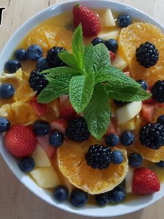 Una foto de Sopa fría de fruta del tiempo