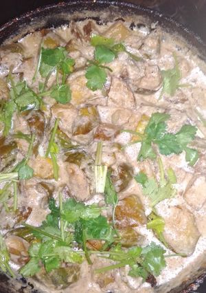 A picture of Parwal aloo korma.