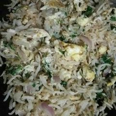 A picture of Eggbhurji Fried Rice.