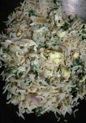 A picture of Eggbhurji Fried Rice.