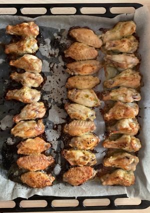 Una foto de Alitas de pollo al horno