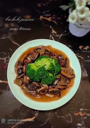 Foto resep Brokoli jamur saus tiram