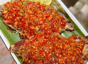 Foto resep 424. Baronang Bakar Rica Rica Manado