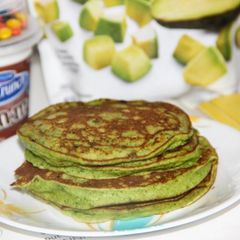 A picture of Shrek and Fiona Fluffy Pancakes.
