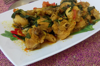 Cara Gampang Membuat 48. Ayam Rica Kemangi Kuah Kuning Kekinian
