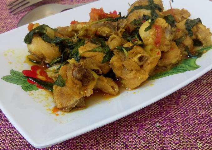 48. Ayam Rica Kemangi Kuah Kuning