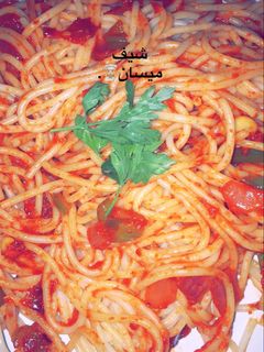 صورة لوصفة مكرونة اسباغيتي