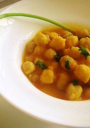 Una foto de Guiso de garbanzos sin pretensiones