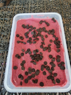 Una foto de Helado de frutos rojos sin heladera