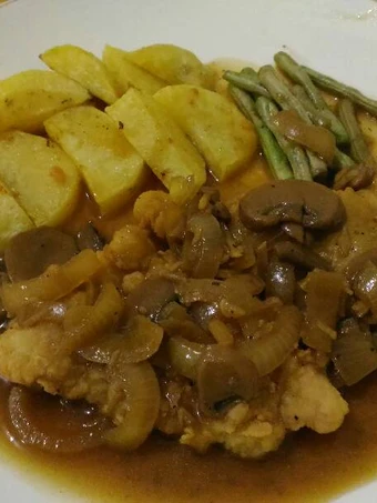 Langkah Gampang Menyiapkan Resep Crispy Chicken Steak with Mushroom Sauce yang Enak Banget Anti Ribet, Sempurna