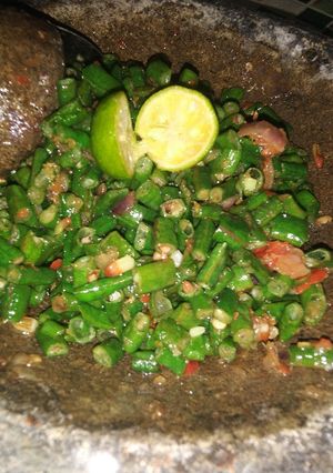 Foto resep Pecak kacang panjang