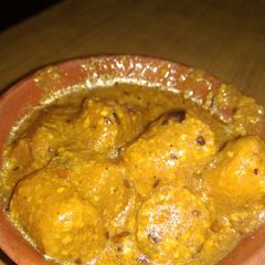 A picture of Rajasthani gatta curry.